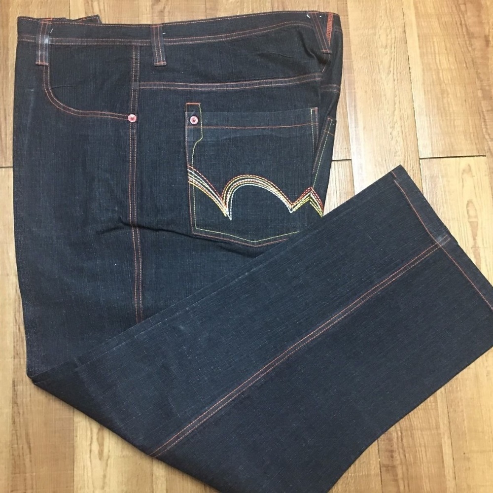 New 5ive Jungle & Co Men Black Jeans Denim W42